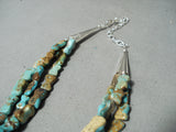 Native American Important Dan Coriz Santo Domingo Turquoise Sterling Silver Inlay Necklace-Nativo Arts