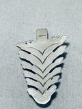 Arrowhead Tree Vintage Native American Navajo Sterling Silver Pin Old-Nativo Arts