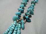 Opulent Vintage Navajo Old Jacla Turquoise Necklace Native American-Nativo Arts