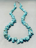 Single Or Double Strand Vintage Native American Navajo Chunky Turquoise Necklace Old-Nativo Arts
