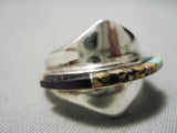 Native American Statement Vintage Ben Nighthorse Campbell Turquoise Sterling Silver Ring-Nativo Arts