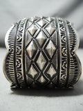 Very Important Vintage Native American Navajo Darryl Becenti (d.) Sterling Silver Bracelet-Nativo Arts