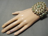 One Of Best Biggest Vintage Native American Navajo Royston Turquoise Sterling Silver Bracelet-Nativo Arts