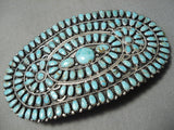 Best Vintage Native American Navajo Larry Moses Begay Turquoise Sterling Silver Hair Barrette-Nativo Arts