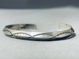 Incredible Vintage Native American Navajo Triangular Sterling Silver Bracelet-Nativo Arts