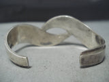 Superlative Vintage Hopi Sterling Silver Bracelet Native American Old-Nativo Arts