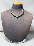 Native American Marvelous Vintage Santo Domingo Kingman Turquoise & Shell Necklace-Nativo Arts