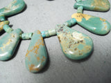 Native American One Of Best Vintage Santo Domingo Royston Turquoise Sterling Silver Necklace-Nativo Arts