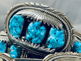 Native American Important Rob Leekya (d.) Vintage Zuni Turquoise Sterling Silver Concho Belt-Nativo Arts