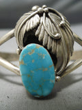 Incredible Vintage Native American Navajo Royston Turquoise Sterling Silver Bracelet Old-Nativo Arts