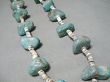Chunky Huge Vintage Native American Navajo Royston Turquoise Spiny Oyster Jacla Necklace Old-Nativo Arts