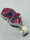 Native American Fascinating Vintage Santo Domingo 4 Sugulite Sterling Silver Pendant-Nativo Arts