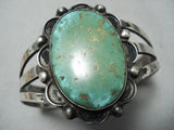 Early Vintage Native American Navajo Royston Turquoise Sterling Silver Bracelet Old-Nativo Arts