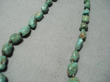 Uber Chunky Vintage Native American Navajo Royston Turquoise Sterling Silver Necklace-Nativo Arts