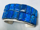 One Of The Best Ever Native American Lapis Sterling Silver Bracelet-Nativo Arts