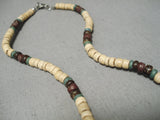 Beautiful Vintage Santo Domingo Native American Navajo Turquoise Sterling Silver Necklace-Nativo Arts