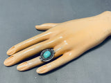 Enchanting Vintage Native American Navajo Turquoise Sterling Silver Ring-Nativo Arts