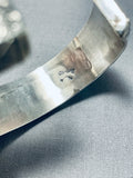 Extreme Intricacy Vintage Native American Navajo Turquoise Sterling Silver Bracelet-Nativo Arts