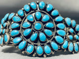 Beautiful Vintage Native American Navajo Turquoise Sterling Silver Bracelet-Nativo Arts
