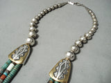 One Of Best Ever Vintage Native American Navajo Authentic Thomas Singer Sterling Silver Necklace-Nativo Arts