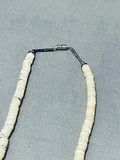 Native American Beautiful Vintage Santo Domingo Old Kingman Turquoise Sterling Silver Necklace-Nativo Arts