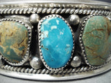 Native American One Of The Most Unique Ever Tommy Moore Turquoise Sterling Silver Bracelet-Nativo Arts