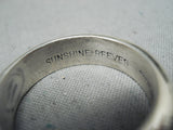 Marvelous Sunshine Reeves Signed Native American Navajo Sterling Silver Ring-Nativo Arts