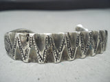 Very Early Ingot Silver Native American Navajo Snake Bracelet-Nativo Arts