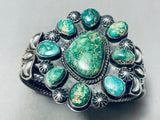 One Of The Best Ever Vintage Native American Navajo Damale Turquoise Sterling Silver Bracelet-Nativo Arts