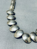 One Of The Most Unique Ever Vintage Native American Navajo Tubes Sterling Silver Necklace-Nativo Arts