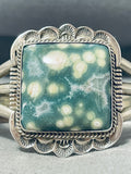 Best Vintage Native American Navajo Ocean Japser Sterling Silver Bracelet-Nativo Arts