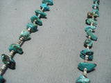 Outstanding Vintage Native American Navajo Royston Kingman Turquoise Heishi Necklace-Nativo Arts