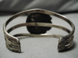 Quality Vintage Native American Navajo Royston Turquoise Sterling Silver Bracelet Old-Nativo Arts