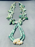 Important 1800's Early 1900's Vintage Santo Domingo Cerrillos Turquoise Necklace-Nativo Arts