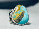 Fabulous San Felipe Signed Royston Turquoise Sterling Silver Ring-Nativo Arts