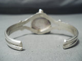 Striking Navajo Royston Turquoise Sterling Silver Bracelet Native American-Nativo Arts