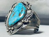 Walter Mitchell Vintage Native American Navajo Turquoise Sterling Silver Bracelet-Nativo Arts