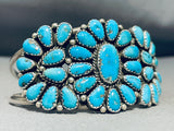 Jake Trujillo Vintage Native American Navajo Turquoise Sterling Silver Bracelet Cuff-Nativo Arts
