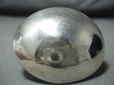 Distinctive Navajo Native American Sterling Silver Dome Ring-Nativo Arts