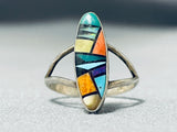 Marvelous Vintage Native American Navajo Turquoise Sterling Silver Ring-Nativo Arts