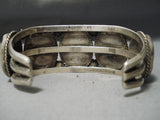 Impressive Vintage Native American Navajo Sleeping Beauty Turquoise Sterling Silver Bracelet Old-Nativo Arts