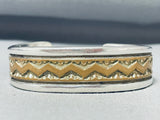 100 Grams Heavy Vintage Native American Navajo Bill Family Sterling Silver Bracelet-Nativo Arts