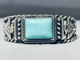 Native American Heavy Double Coiled Vintage Navajo Sterling Silver Bracelet Cuff Old-Nativo Arts