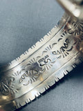 Very Rare Native American Navajo Boulder Turquoise Sterling Silver Bracelet-Nativo Arts