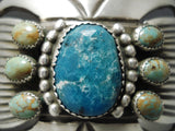 Incredible Vintage Native American Navajo Mountain & Royston Turquoise Sterling Silver Bracelet-Nativo Arts