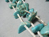 Magnificent Vintage Navajo Royston Turquoise Necklace Native American Old-Nativo Arts
