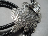 Elaborate Navajo Sterling Silver Bolo Native American-Nativo Arts