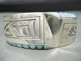 Tremendous Navajo Native American Inlay Synthetic Opal Sterling Silver Bracelet-Nativo Arts