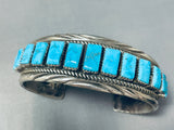 Thomas Tso Vintage Native American Navajo Turquoise Sterling Silver Bracelet-Nativo Arts