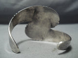 Dynamic Vintage Navajo Sterling Silver Bracelet Native American Old-Nativo Arts